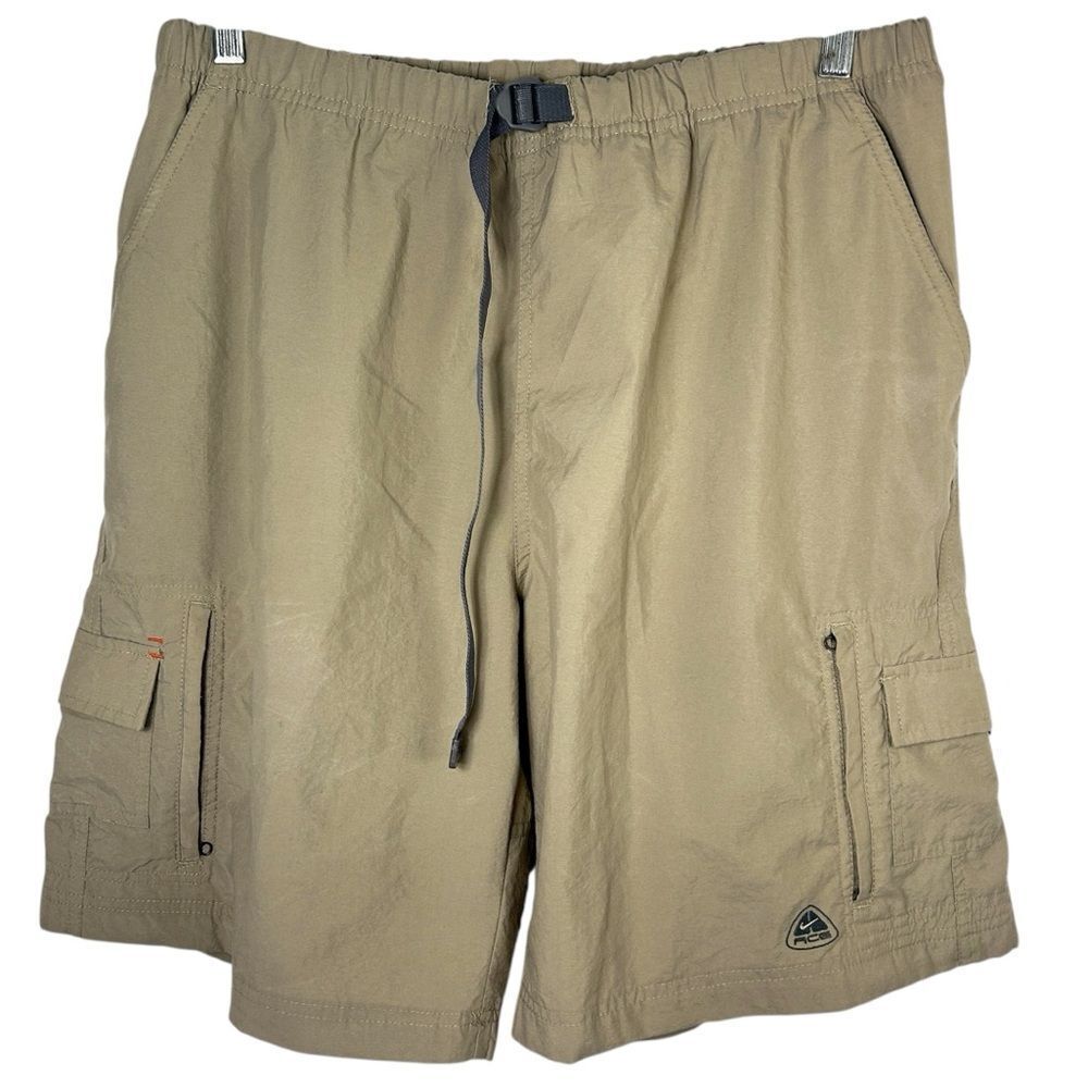 Nike ACG MENS SHORTS LARGE QUICK DRY BROWN OUTDOOR TRAIL CAPSULE ATHLETIC cargo